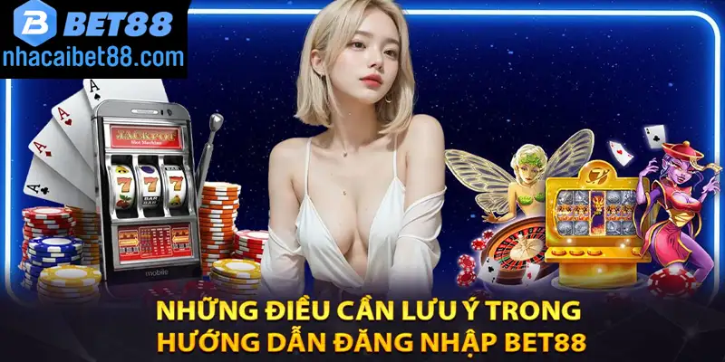 Nhũng điều lưu ý khi đăng nhập bet88